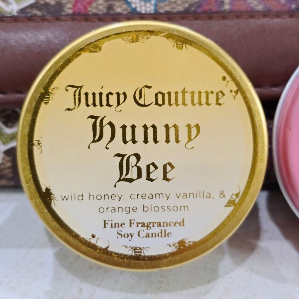 Juicy Couture ✦ Signature Print Wallet ✦ Pink & Gold Accents w/ Bonus Candles - Picture 10 of 13